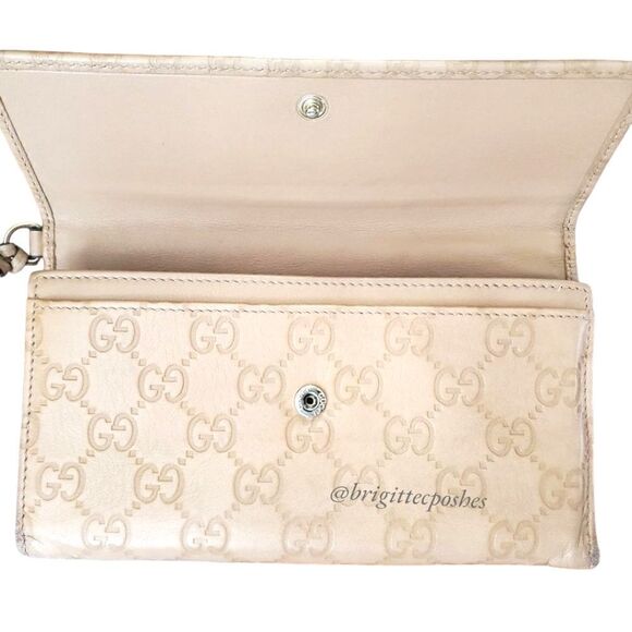GUCCI Leather Embossed GG Long Wallet - Picture 10 of 16